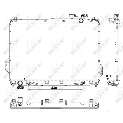 Hladnjak, hlađenje motora NRF NRF 53050 IC-C3A718