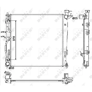 Hladnjak, hlađenje motora NRF NRF 53053 IC-C3A71B