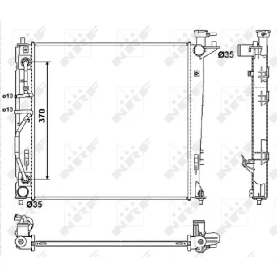 Hladnjak, hlađenje motora NRF NRF 53053 IC-C3A71B