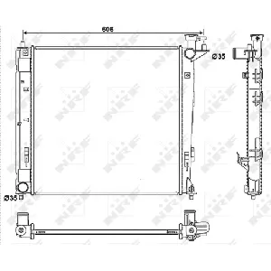 Hladnjak, hlađenje motora NRF NRF 53054 IC-C3A71C