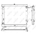 Hladnjak, hlađenje motora NRF NRF 53057 IC-C3A71F