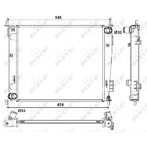 Hladnjak, hlađenje motora NRF NRF 53057 IC-C3A71F