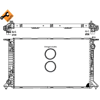 Hladnjak, hlađenje motora NRF NRF 53065 IC-C3A727