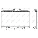 Hladnjak, hlađenje motora NRF NRF 53087 IC-C40B6D