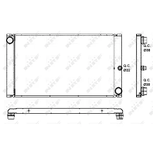 Hladnjak, hlađenje motora NRF NRF 53091 IC-C40B71