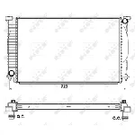 Hladnjak, hlađenje motora NRF NRF 53093 IC-C40B73