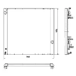 Hladnjak, hlađenje motora NRF NRF 53099 IC-C40B78