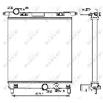 Hladnjak, hlađenje motora NRF NRF 53102 IC-C5A2AB