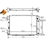 Hladnjak, hlađenje motora NRF NRF 53104 IC-CFC294