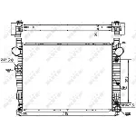 Hladnjak, hlađenje motora NRF NRF 53107 IC-CFC296