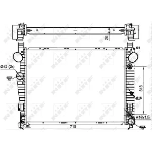 Hladnjak, hlađenje motora NRF NRF 53107 IC-CFC296