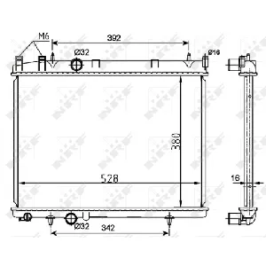 Hladnjak, hlađenje motora NRF NRF 53108 IC-CFC297
