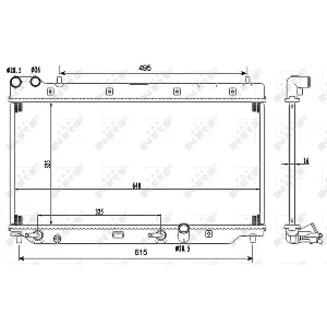 Hladnjak, hlađenje motora NRF NRF 53110 IC-CFC299