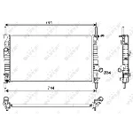 Hladnjak, hlađenje motora NRF NRF 53111 IC-CFC29A