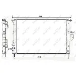 Hladnjak, hlađenje motora NRF NRF 53118 IC-CFC2A1