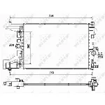 Hladnjak, hlađenje motora NRF NRF 53122 IC-CFC2A5