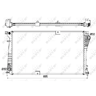 Hladnjak, hlađenje motora NRF NRF 53123 IC-CFC2A6