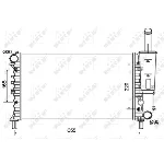 Hladnjak, hlađenje motora NRF NRF 53124 IC-CFC2A7