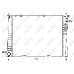 Hladnjak, hlađenje motora NRF NRF 53125 IC-CFC2A8