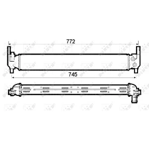 Hladnjak, hlađenje motora NRF NRF 53126 IC-CFC2A9