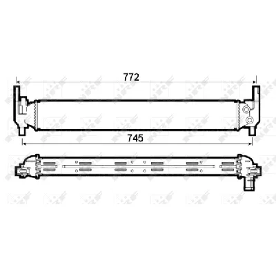 Hladnjak, hlađenje motora NRF NRF 53126 IC-CFC2A9