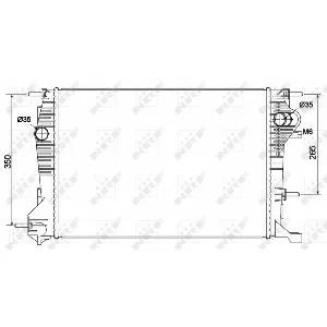 Hladnjak, hlađenje motora NRF NRF 53136 IC-CFC2B3