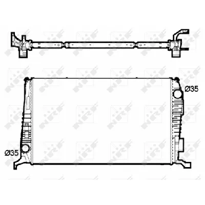 Hladnjak, hlađenje motora NRF NRF 53138 IC-CFC2B5
