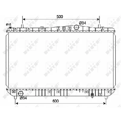 Hladnjak, hlađenje motora NRF NRF 53150 IC-CFC2C0