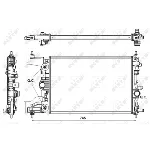 Hladnjak, hlađenje motora NRF NRF 53153 IC-CFC2C3