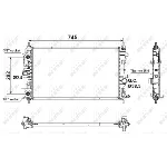 Hladnjak, hlađenje motora NRF NRF 53159 IC-CFC2C9