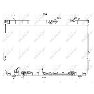 Hladnjak, hlađenje motora NRF NRF 53161 IC-CFC2CB