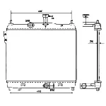 Hladnjak, hlađenje motora NRF NRF 53170 IC-CFC2D4