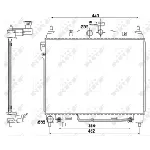 Hladnjak, hlađenje motora NRF NRF 53173 IC-CFC2D7