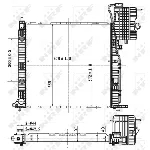 Hladnjak, hlađenje motora NRF NRF 53177 IC-CFC2DB