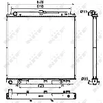 Hladnjak, hlađenje motora NRF NRF 53179 IC-CFC2DD