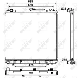 Hladnjak, hlađenje motora NRF NRF 53179 IC-CFC2DD