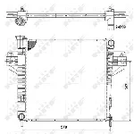 Hladnjak, hlađenje motora NRF NRF 53182 IC-CFC2DF