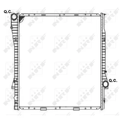 Hladnjak, hlađenje motora NRF NRF 53183 IC-CFC2E0