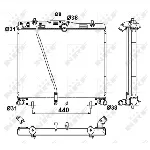 Hladnjak, hlađenje motora NRF NRF 53188 IC-CFC2E4