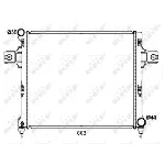 Hladnjak, hlađenje motora NRF NRF 53191 IC-D09BD9
