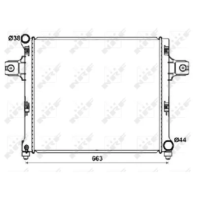 Hladnjak, hlađenje motora NRF NRF 53191 IC-D09BD9