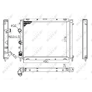 Hladnjak, hlađenje motora NRF NRF 53209A IC-DEB3CF