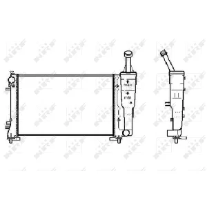 Hladnjak, hlađenje motora NRF NRF 53247A IC-E10FB0