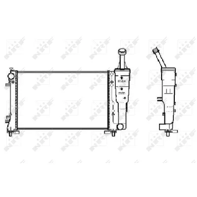 Hladnjak, hlađenje motora NRF NRF 53247A IC-E10FB0
