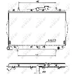 Hladnjak, hlađenje motora NRF NRF 53260 IC-AE56E0