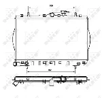 Hladnjak, hlađenje motora NRF NRF 53262 IC-AE56E2