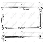 Hladnjak, hlađenje motora NRF NRF 53263 IC-AE56E3