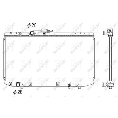 Hladnjak, hlađenje motora NRF NRF 53269 IC-AE56E9