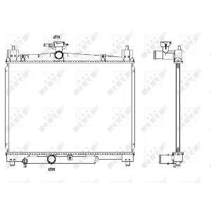 Hladnjak, hlađenje motora NRF NRF 53270 IC-AE56EA