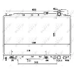 Hladnjak, hlađenje motora NRF NRF 53274 IC-AE56EC